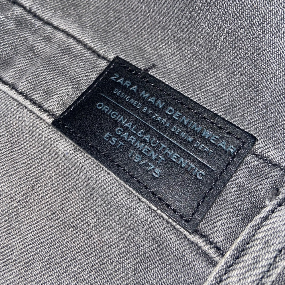 Zara denim grey overalls